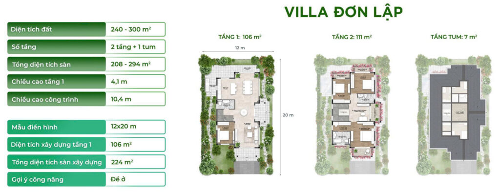 VILLA ĐƠN LẬP | ECO RETREAT LONG AN