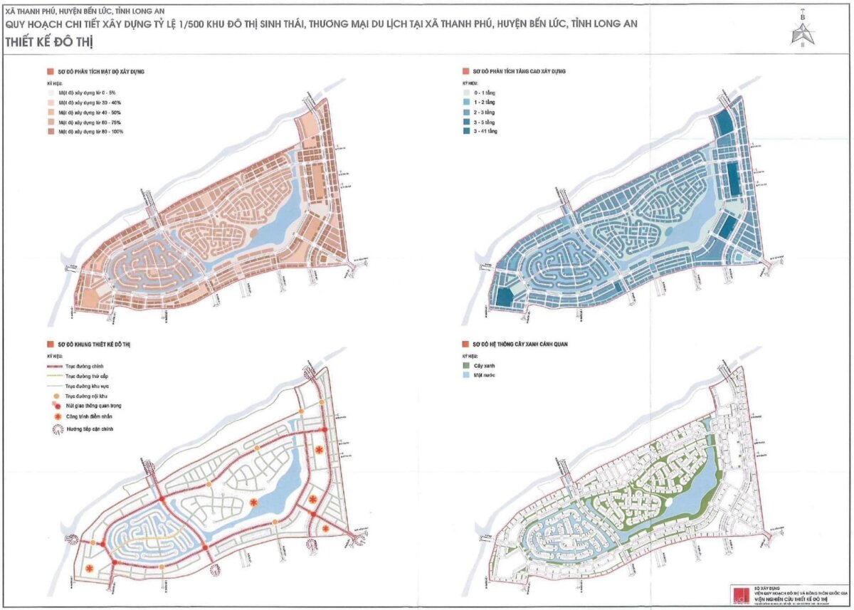 Mặt bằng quy hoạch dự án Eco Park Long An